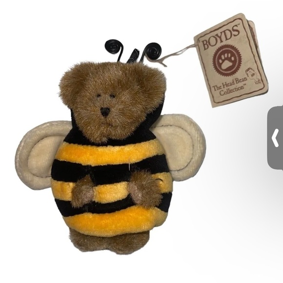 Boyds Bears Calendar 4" Junebeary Tags Mini Peeker for June Bumble Bee